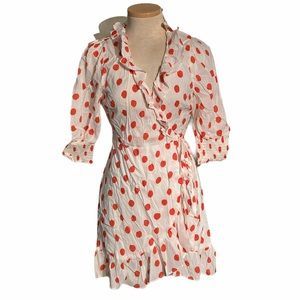 Rixo for Target Polka Dot Wrap Dress Size XS NWT